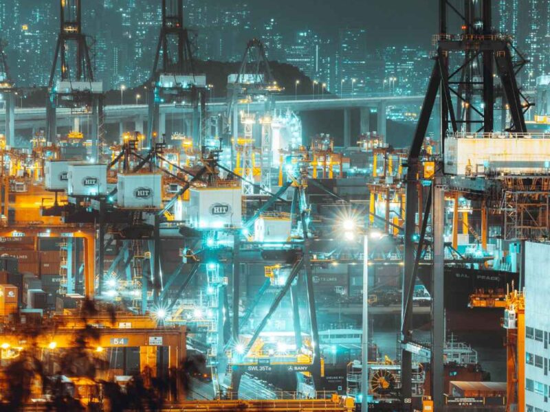 Cargo shipping containers representing JPI Trading logistics